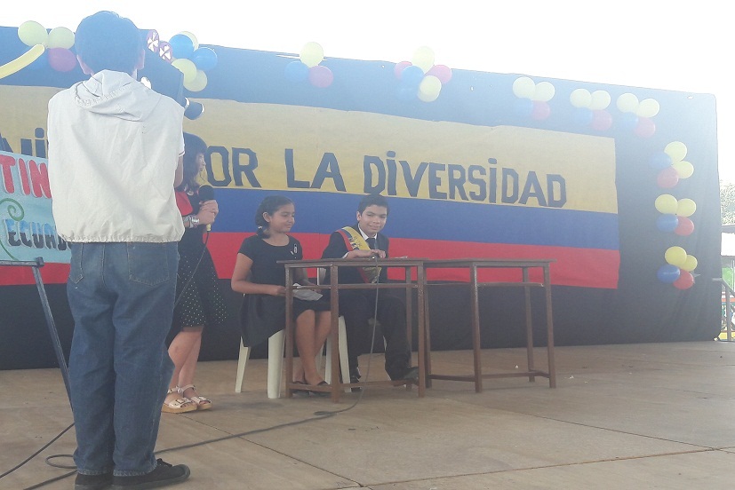 Rafael Correa transmitió su sabatina desde nuestra escuela